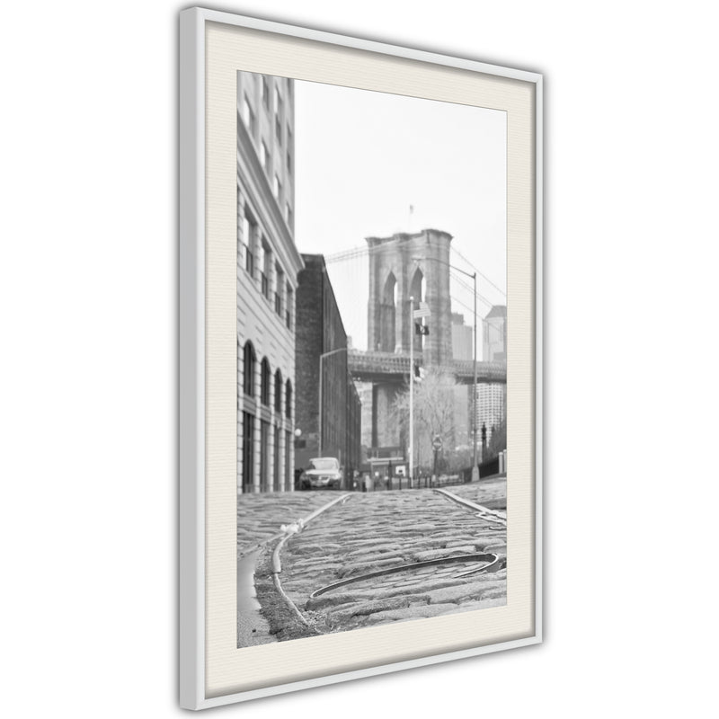 Poster - Postcard from New York  - wit passepartout