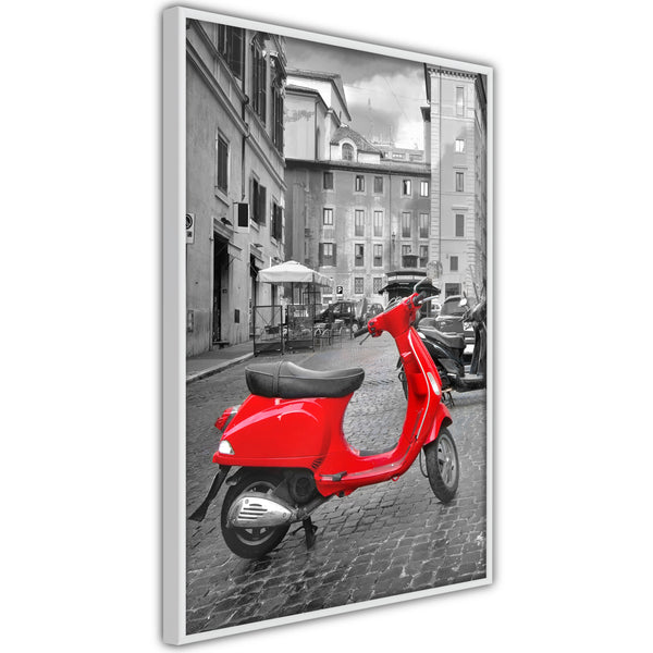 Poster - The Most Beautiful Scooter  - wit
