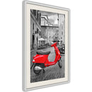 Poster - The Most Beautiful Scooter  - wit passepartout