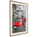 Poster - The Most Beautiful Scooter  - goud passepartout