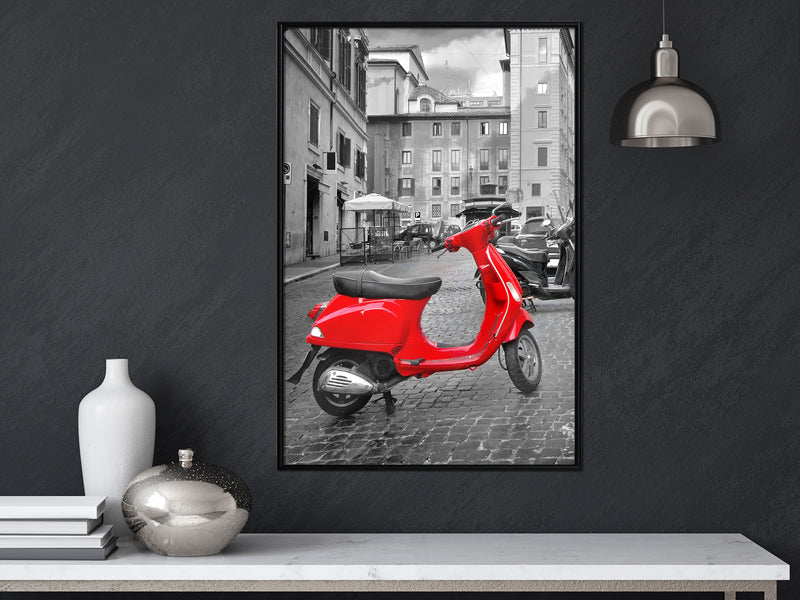 Poster - The Most Beautiful Scooter  - zwart