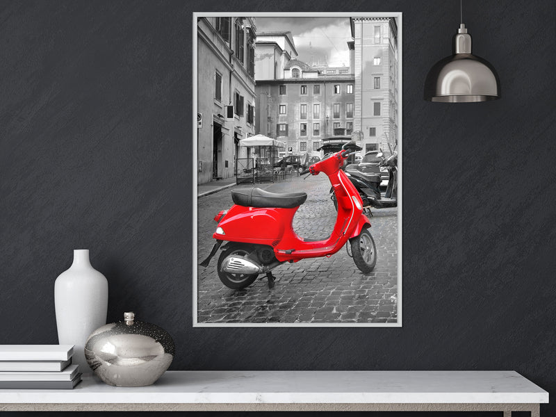 Poster - The Most Beautiful Scooter  - wit