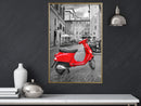 Poster - The Most Beautiful Scooter  - goud