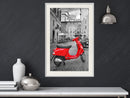 Poster - The Most Beautiful Scooter  - wit passepartout