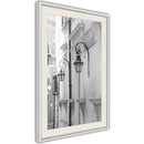 Poster - Old Town's Charm  - wit passepartout