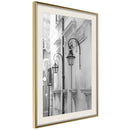 Poster - Old Town's Charm  - goud passepartout