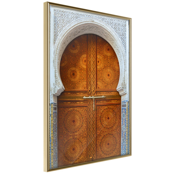 Poster - Closed Passage (Brown)  - goud