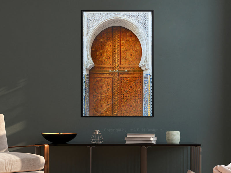 Poster - Closed Passage (Brown)  - zwart