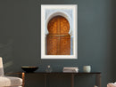Poster - Closed Passage (Brown)  - wit passepartout