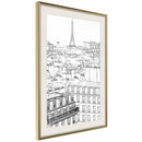 Poster - Fashion Capital  - goud passepartout