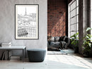 Poster - Fashion Capital  - zwart passepartout