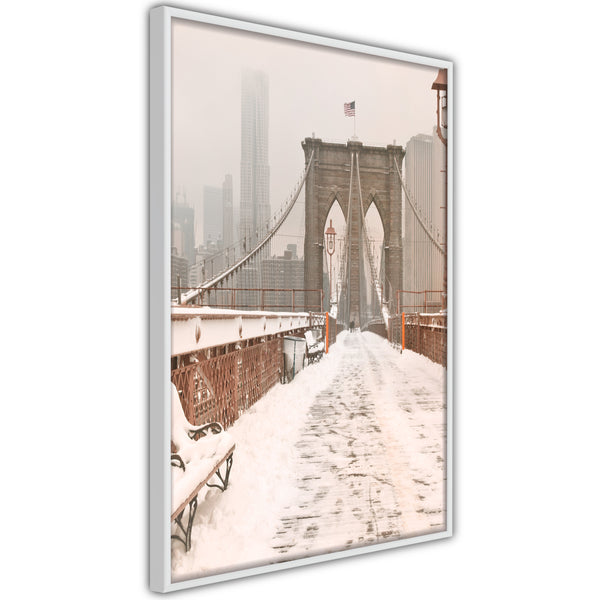 Poster - Winter in New York  - wit