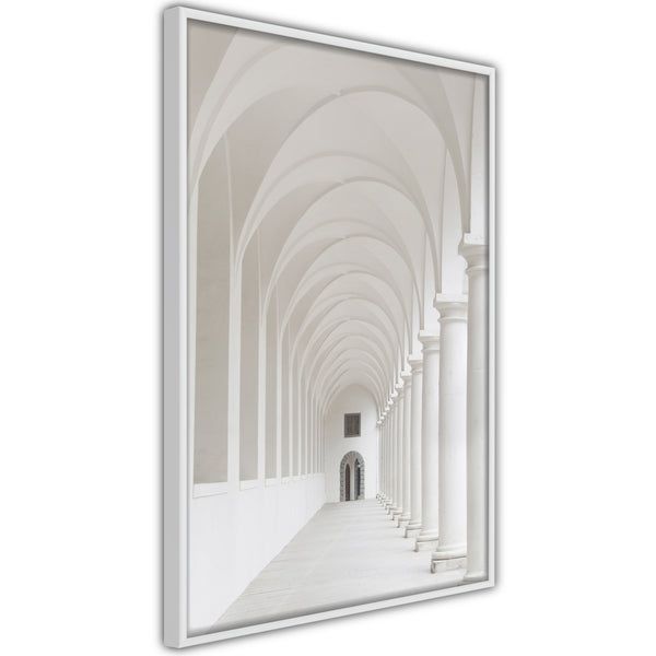 Poster - White Colonnade   - wit