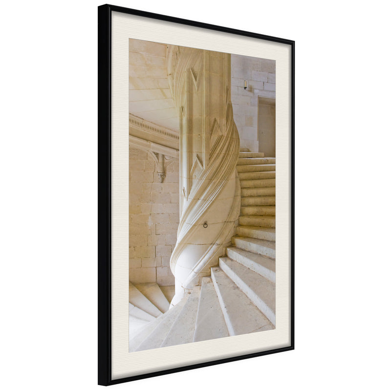 Poster - Winding Entrance  - zwart passepartout