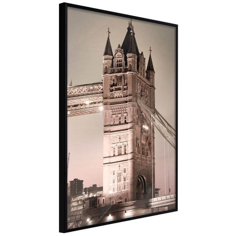 Poster - Symbol of London  - zwart