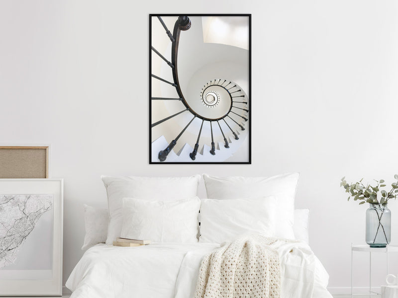 Poster - Twisted Steps  - zwart