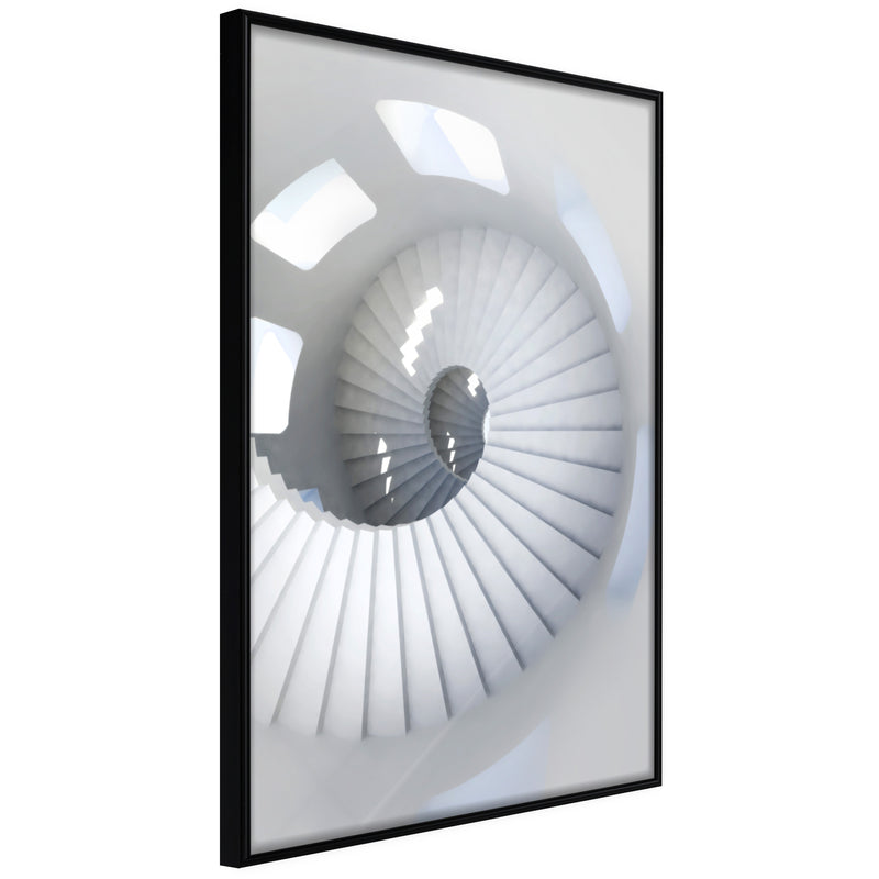 Poster - Spiral Stairs  - zwart