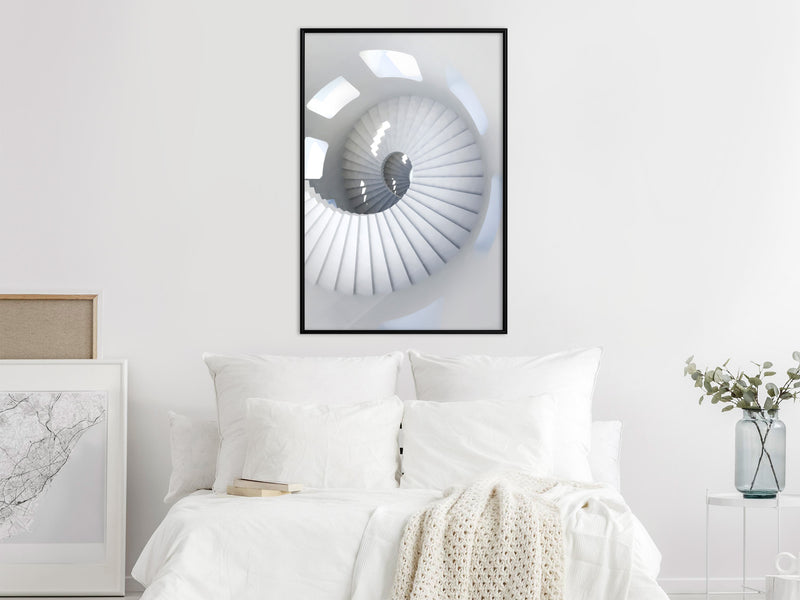 Poster - Spiral Stairs  - zwart