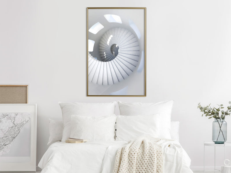 Poster - Spiral Stairs  - goud
