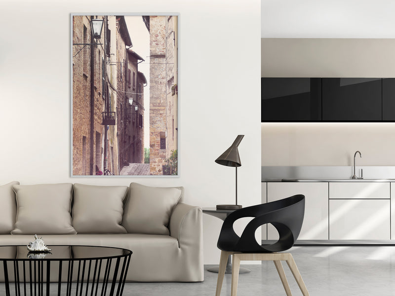 Poster - Brick Buildings  - wit
