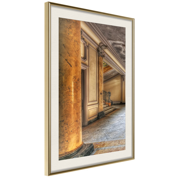 Poster - Foyer  - goud passepartout