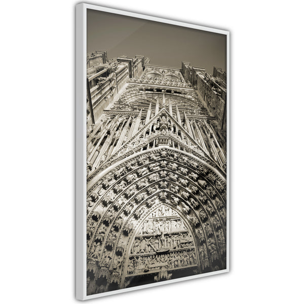 Poster - Paris Monument  - wit