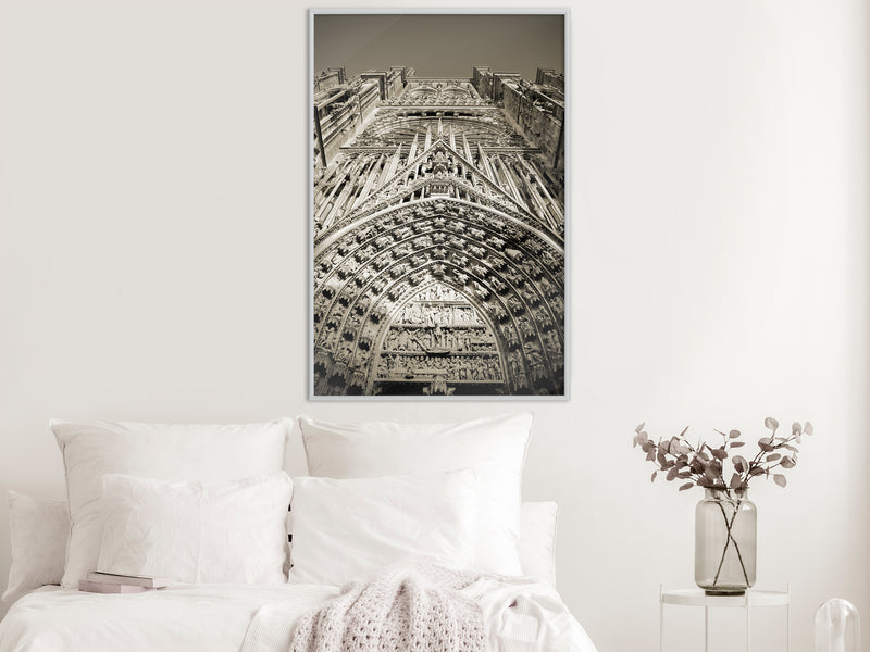 Poster - Paris Monument  - wit