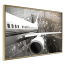 Poster - Plane Wing  - goud