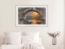 Poster - Sunset in the Ancient City  - wit passepartout