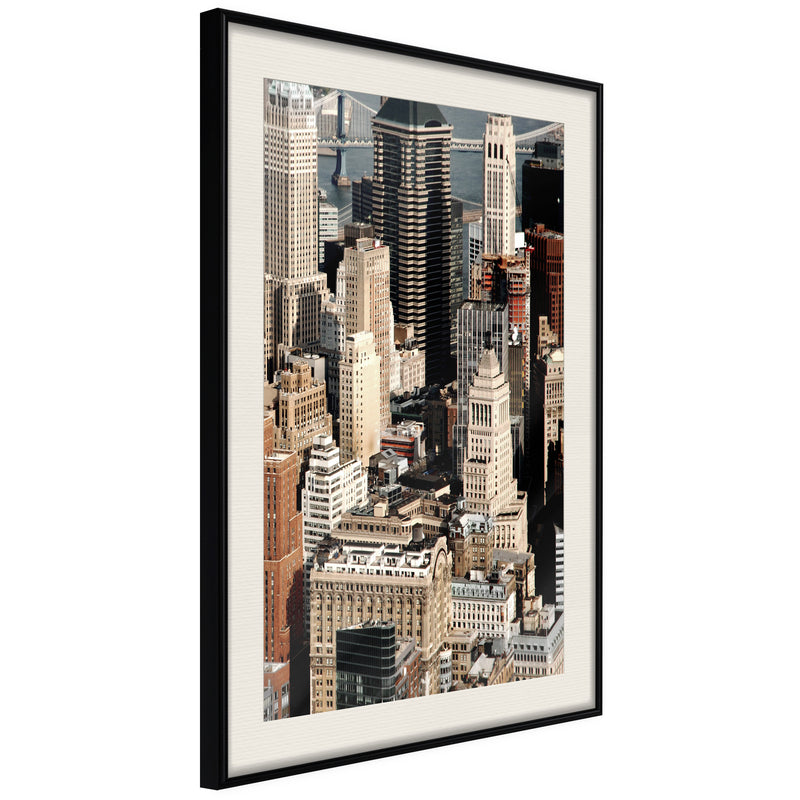 Poster - Urban Life  - zwart passepartout