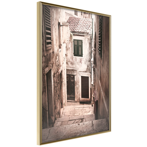 Poster - Urban Alley  - goud