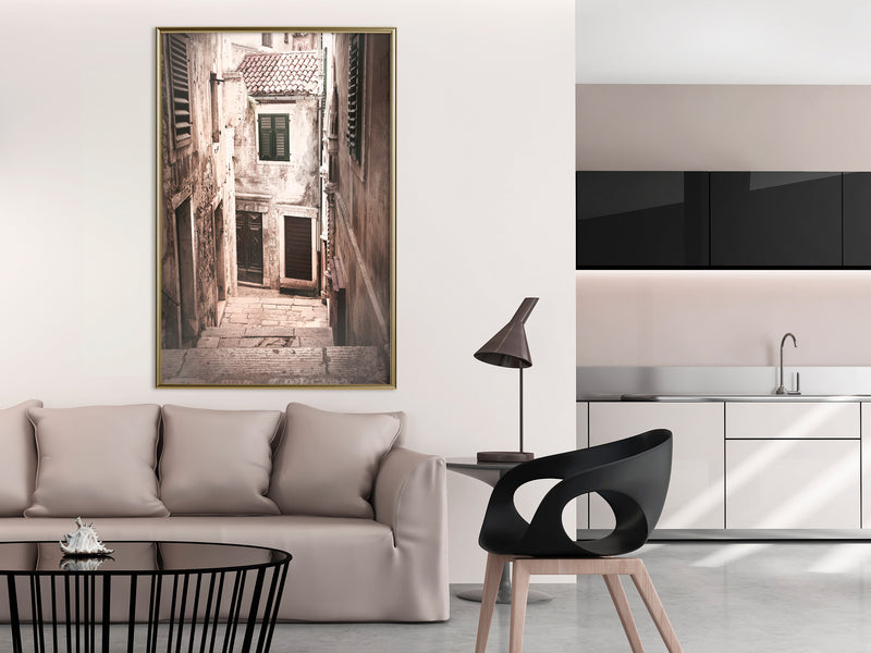 Poster - Urban Alley  - goud