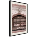 Poster - Chanel  - zwart passepartout