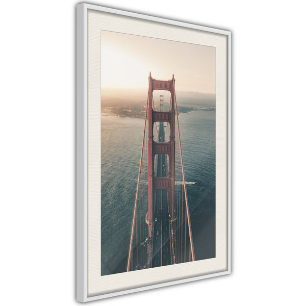 Poster - Bridge in San Francisco I  - wit passepartout