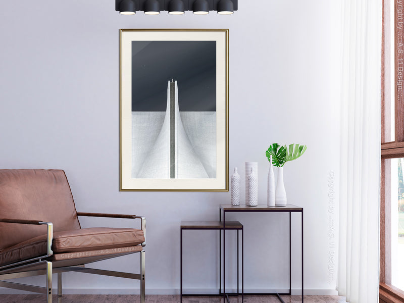 Poster - Different Perspective  - goud passepartout