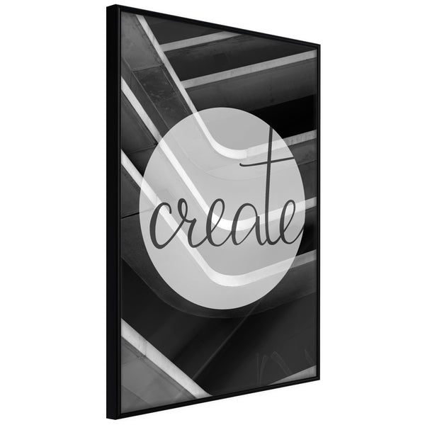 Poster - Create  - zwart