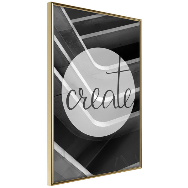 Poster - Create  - goud