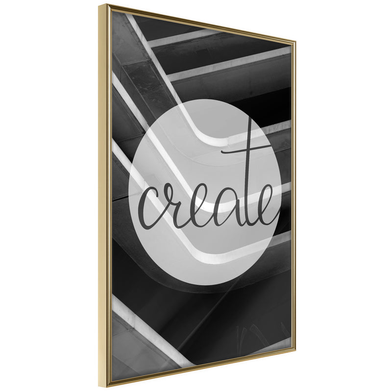 Poster - Create  - goud