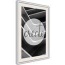 Poster - Create  - wit passepartout