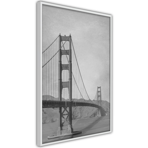 Poster - Bridge in San Francisco II  - wit