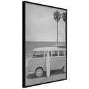 Poster - Hippie Van II  - zwart