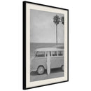 Poster - Hippie Van II  - zwart passepartout