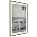 Poster - Hippie Van II  - goud passepartout
