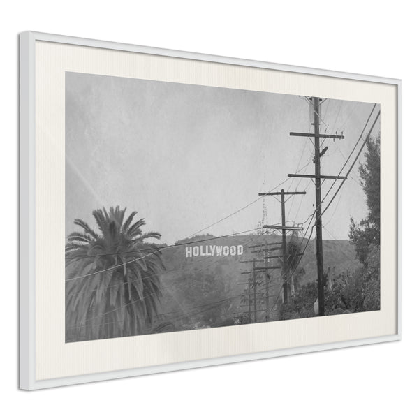 Poster - Old Hollywood  - wit passepartout
