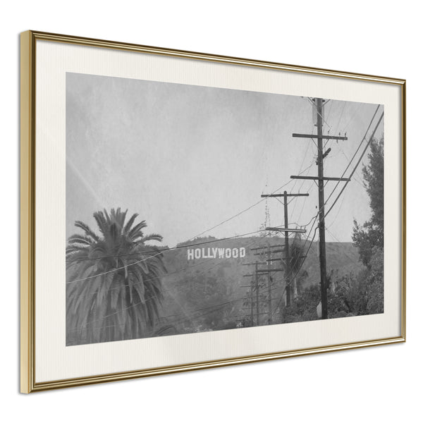 Poster - Old Hollywood  - goud passepartout