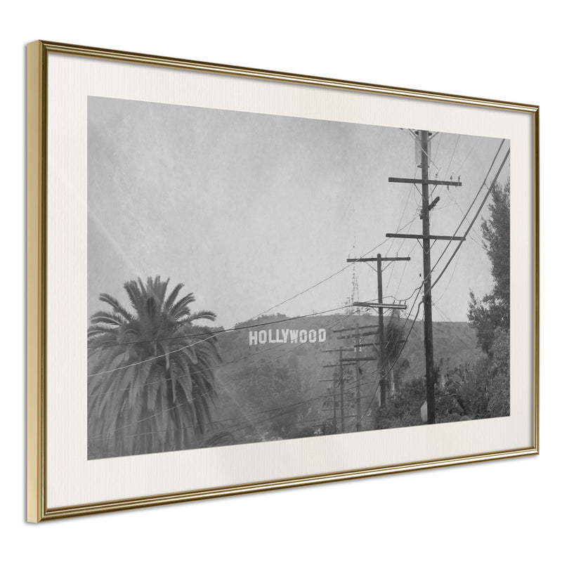 Poster - Old Hollywood  - goud passepartout