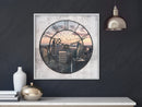 Poster - City Clock (Square)  - wit
