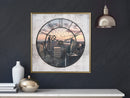 Poster - City Clock (Square)  - goud