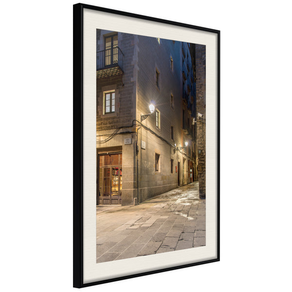 Poster - Meeting at the Corner  - zwart passepartout