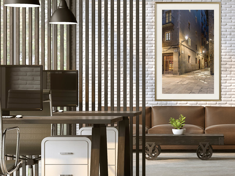 Poster - Meeting at the Corner  - goud passepartout